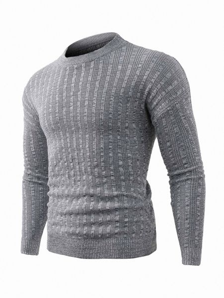 

men drop shoulder ribbed knit sweater w47o#, White;black