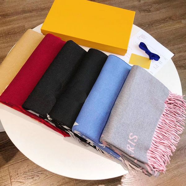 

luxury designer wholesale scarves woman cashmere scarf 2022 men and women winter scarfs ladies shawls big letter pattern wool landscape, Blue;gray