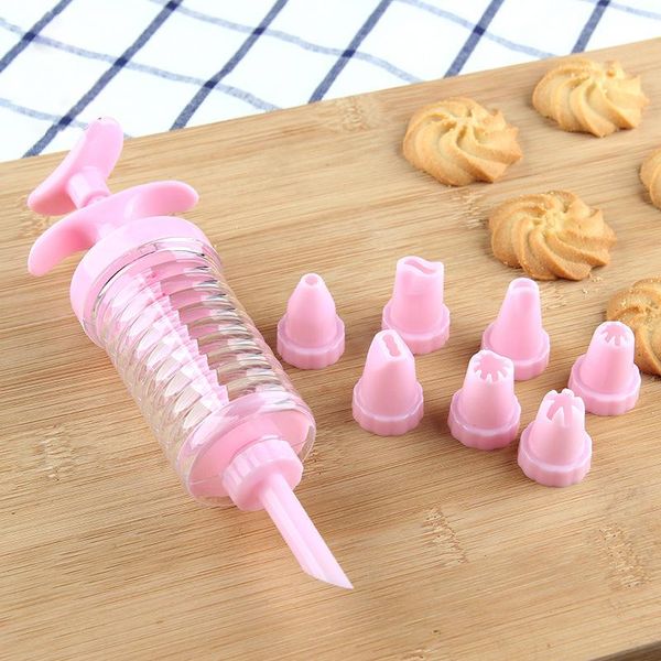 

8pcs set cream nozzles with flower mounting mouth tube cake gun multi model kitchen cupcake baking tool & pastry tools