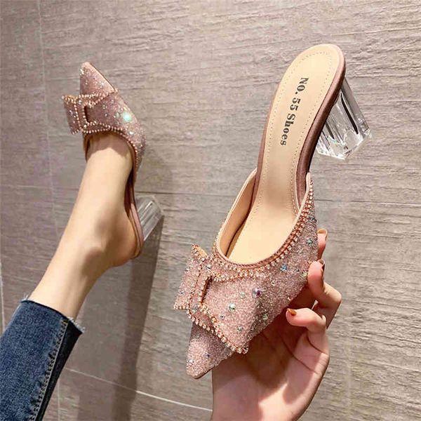 

sandals women slippers fashion crystal shoes for casual s 4m88, Black