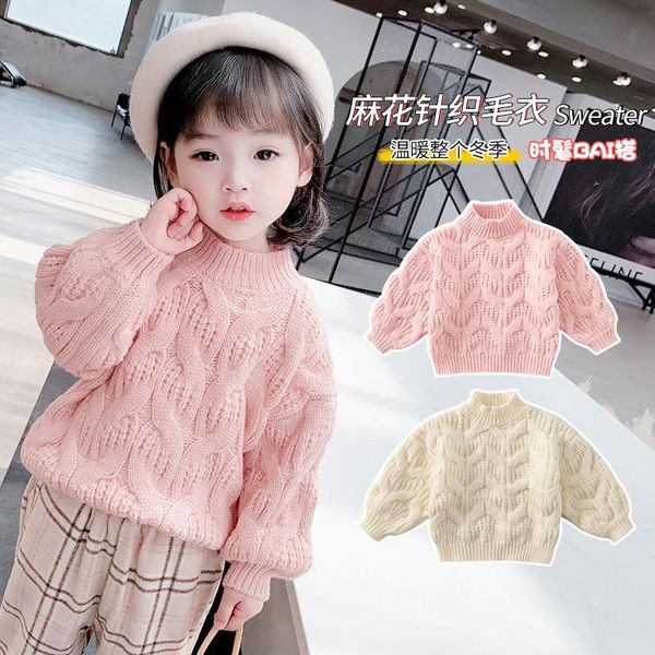 

pullover girls korean thick sweater baby girl winter clothes toddler fall kids, Blue