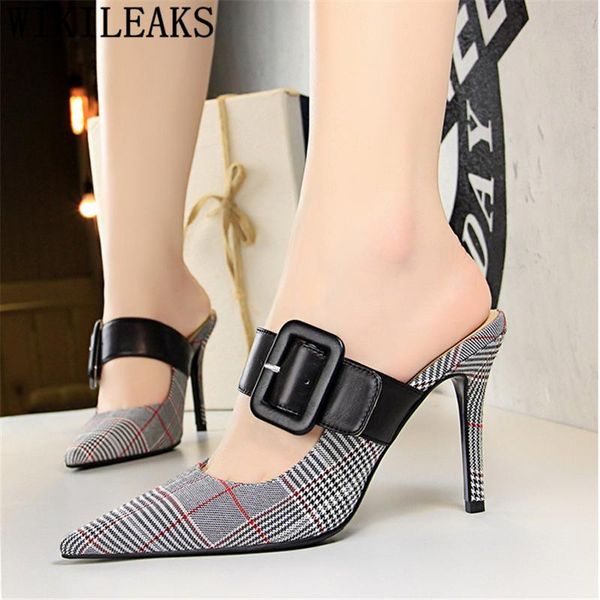 

dress shoes designer heels mules women pumps high slingback stiletto extreme tacones mujer, Black