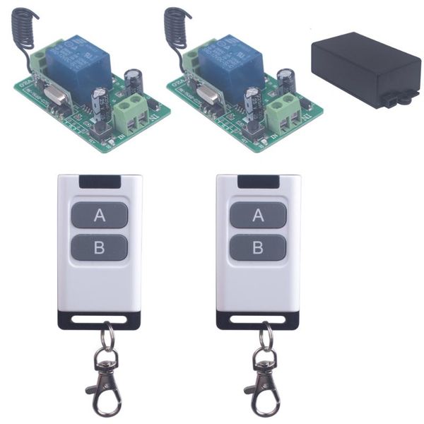 

smart home control universal led light 12v 2ch remote 433/315mhz switch digital 1/2/3 transmitter+receiver