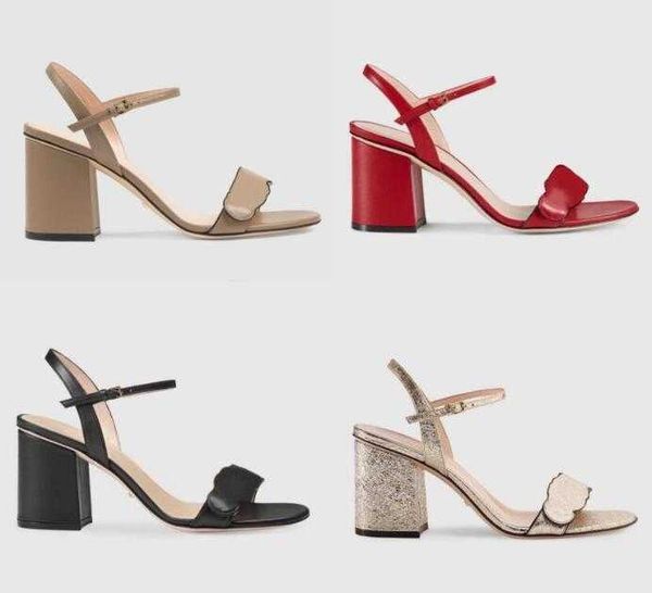 

women lock it sandals luxury high heels metallic laminate leather mid-heel sandal suede designer sandals summer beach wedding shoes 35-41, Black