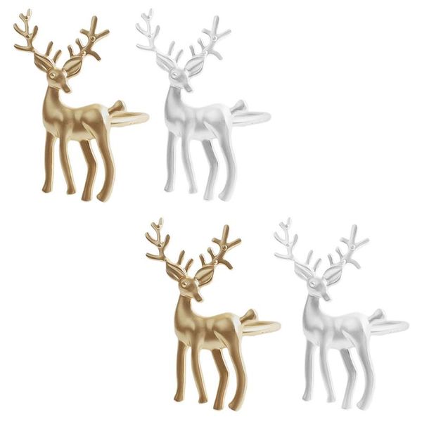 

napkin rings 4pcs xmas design chic buckles christmas adorable deer table supplies