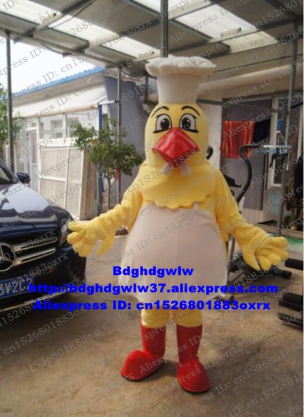 

mascot costumes chef chicken chook hen chick mascot costume cartoon character outfit suit ceremonial event ribbon-cutting zx2936, Red;yellow