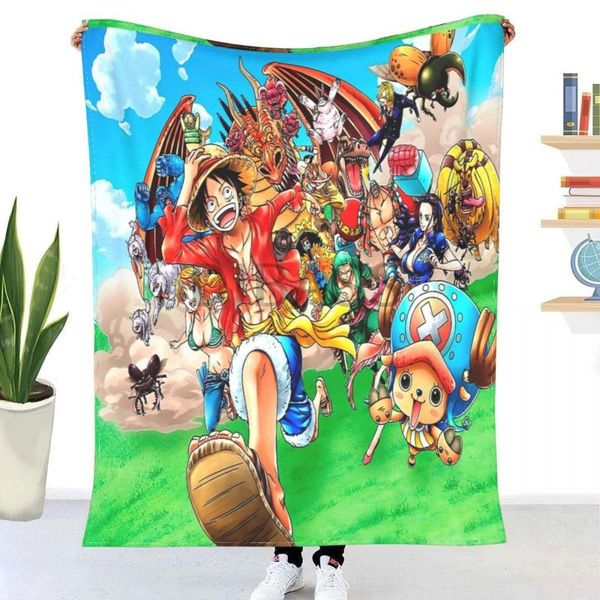 

blankets straw hat pirates throw blanket 3d printed flannel