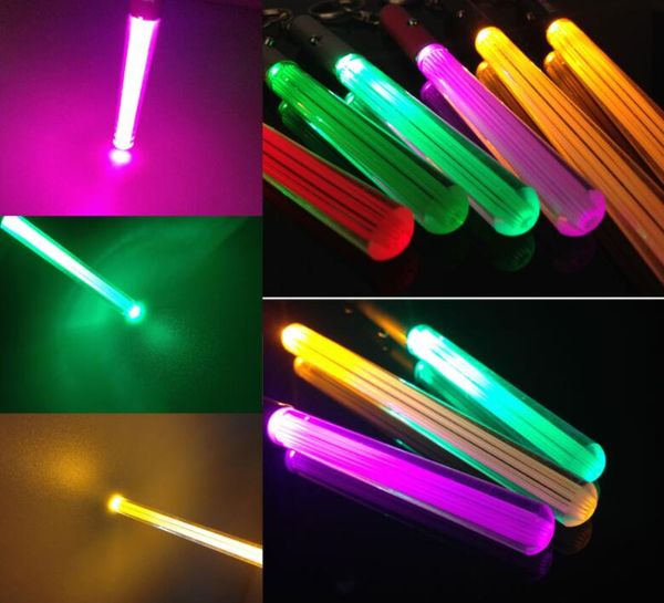 Atacado LED Lanterna Stick Keychain Mini Tocha Alumínio Chaveiro Key Chaves Anel Durável Glow Caneta Mágica Wand Stick LightAber Led Stick