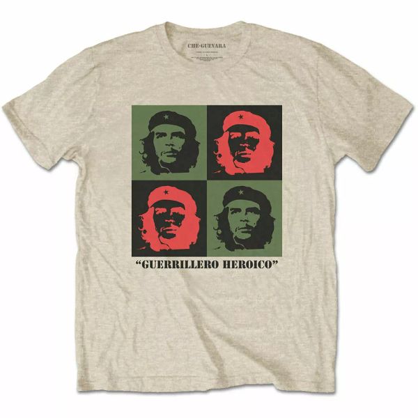 

che guevara blocks official t-shirt men unisex, White;black
