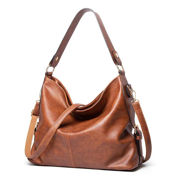 

evening bags 2021 retro bucket women pu leather handbag capacity casual shoulder messenger
