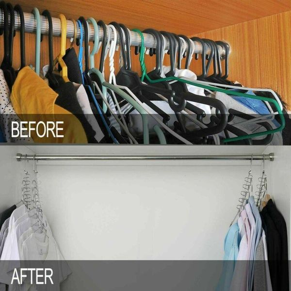 

home multi-functional magic hanger household cloth wonder space saving hangers closet organizer 4pack & racks