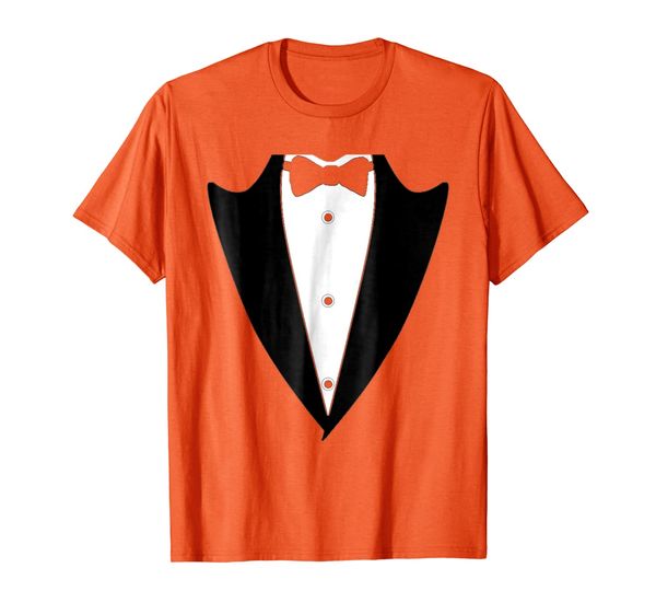 

funny black tuxedo suit jacket t-shirt with lapel bow-tie, White;black