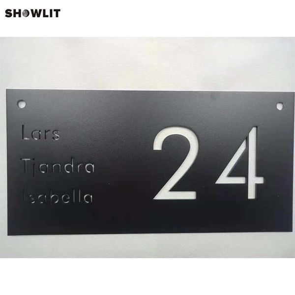 

6''*12'' modern name plate home with door number other hardware