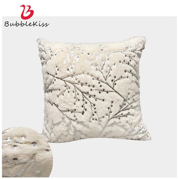 

cushion/decorative pillow bubble kiss nordic cover modern home decoration branch pattern white plush cushion car office sofa throw pillows