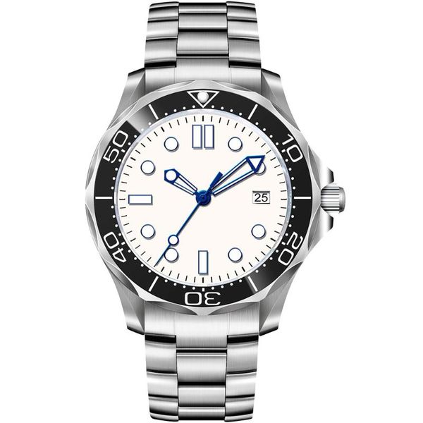 

wristwatches 41mm sapphire fashion nh35 lume automatic mechanical sport watch 316 strap male clock relogio masculino, Slivery;brown