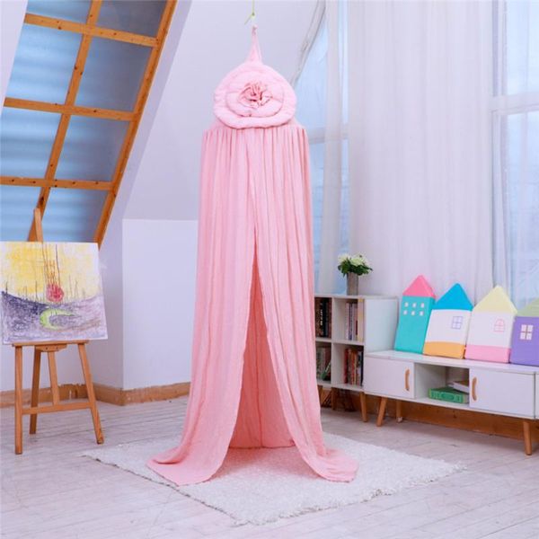 

mosquito net soft cotton flower kids baby princess canopy crib netting dome bed for bedroom klamboe #4j20