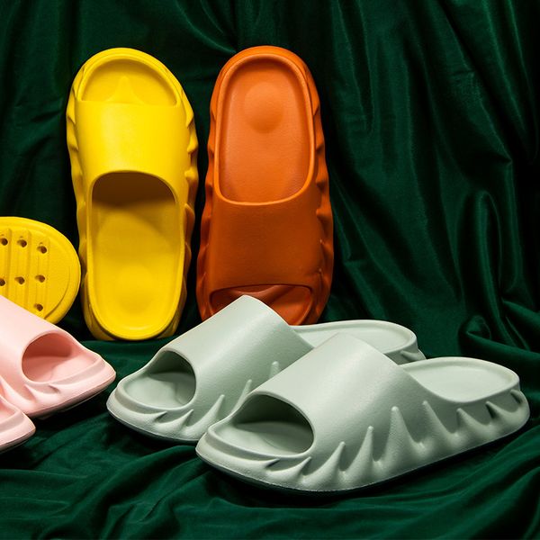 

70% discount export summer slippers couples solid color casual wading shoes for men and women nl6c, Black