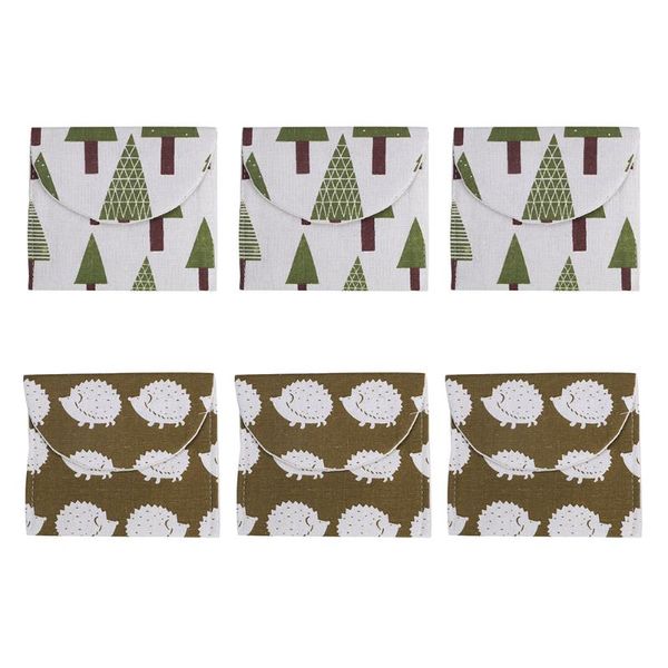 

storage bags 6pcs sanitary napkin for fashion menstrual pad