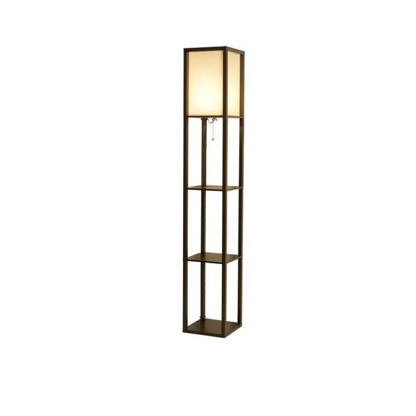 

simple designs floor lamp organizer storage shelf fabirc lampshade black iron light for home office el arrival lamps