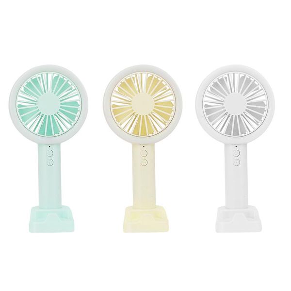 

electric fans convenient handheld fan usb charge deskwith led light