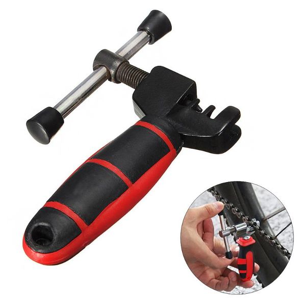 

tools bike chain breaker cutter removal tool bicycle pin splitter device with red handle applicable to 8/9/10 speed chains