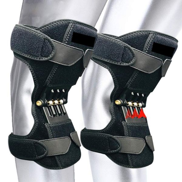 

elbow & knee pads joint support breathable non-slip powerful rebound force power lift, Black;gray