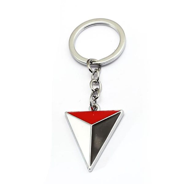 

keychains uncharted 4 game keychain triangle key chain souvenir zinc alloy keyring llaveros for men women, Silver