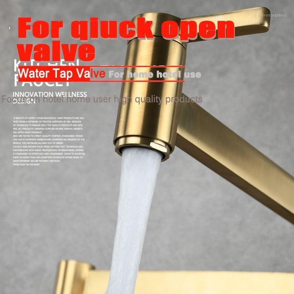 

folding two-handle switch faucet kitchen sink into the wall single cold fauce1