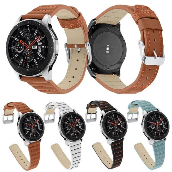 

watch bands watchband for samsung gear s3/galaxy 3 45mm/46mm 22mm leather strap classic bracelet huawei gt 2 1 46/42mm/2 pro, Black;brown