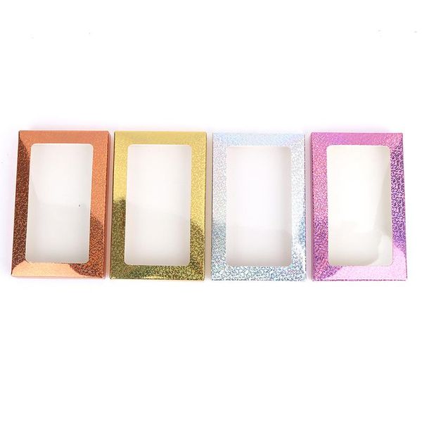

false eyelashes 2pcs eyelash packaging box empty paper case hold