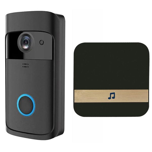 

doorbells smart video doorbell camera with chime, wireless wi-fi security home eu plug