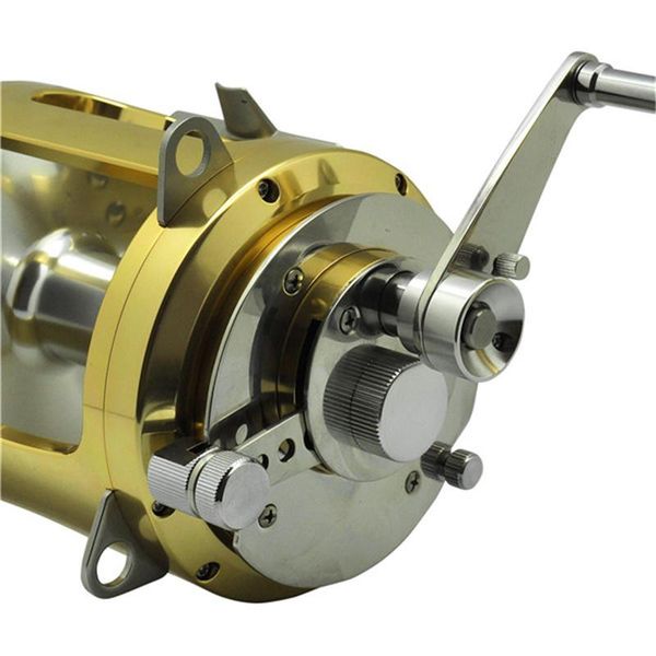 

two speed boat fishing reel 4bb aluminum cnc machined sea jigging wheel big game trolling reels baitcasting