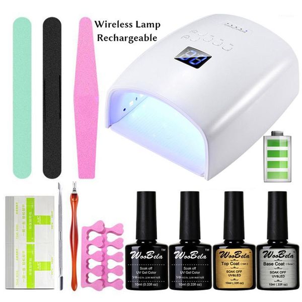 

professional manicure tools set pedicure kit uvgel polish with rechargeable led nail art lamp1
