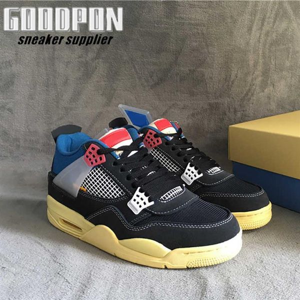 

off noir union jumpman 4 4s fashion shoe mens basketball shoesa27