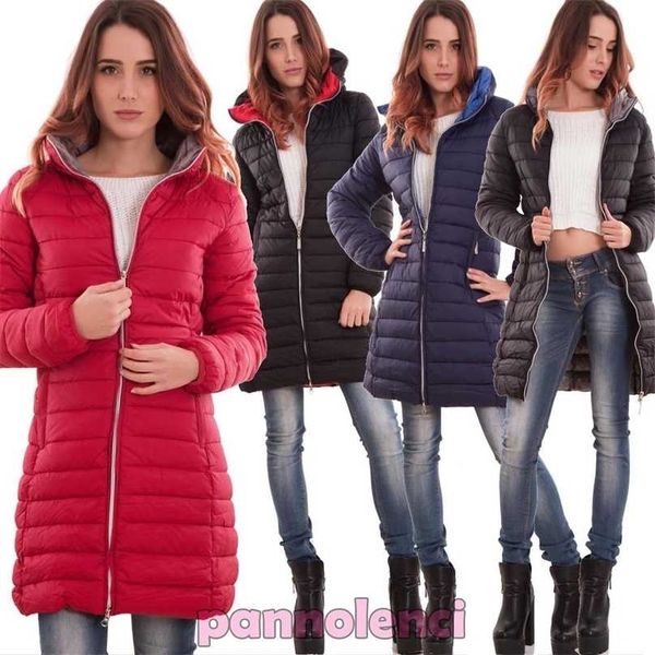 

zogaa women's fashion long autumn and winter warm cotton jacket 211013, Black