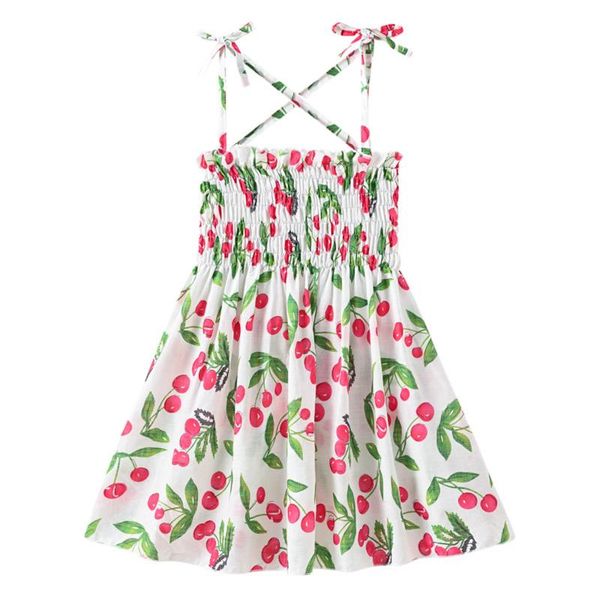 

children's sets toddler baby girl dresses casual sleeveless straps cute floral sundress summer clothes set girl's, Red;yellow