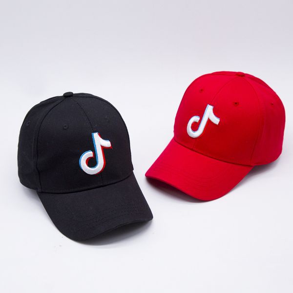 

tiktok peaked cap, tiktok hat, personality embroidery, jall match, black sunshade ha, Black;white