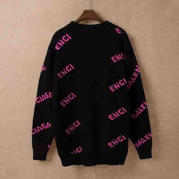 

2022 mens womens designers f sweaters pullover men hoodie long sleeve sweater sweatshirt embroidery knitwear man clothing winter clothes -3, White;black
