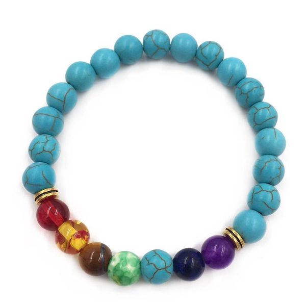 

link, chain 7 chakra beaded bracelet natural lavas stone diffuser for fashion and elegant design., Black