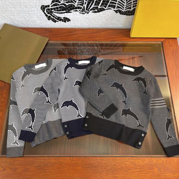 

pullover children's wear whale pattern sweater 2021 fall/winter, Blue