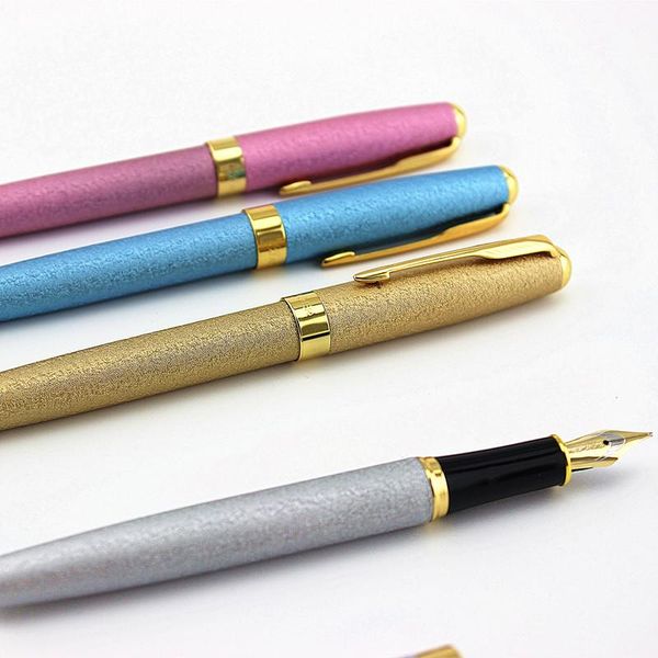 

baoer 388 fountain pen full metal luxury pens office school or gift stationery supplies writing ink