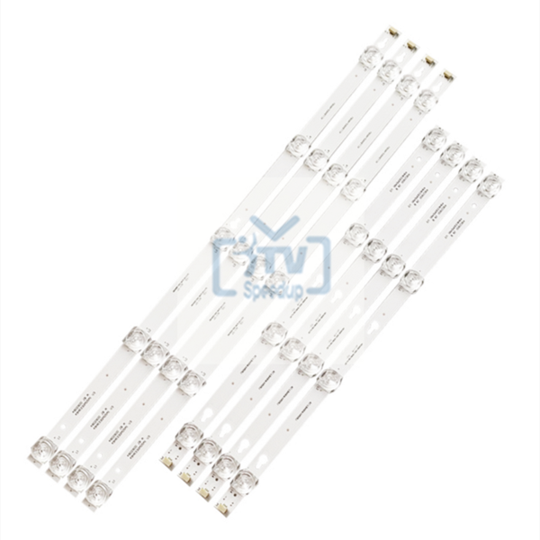 

bar lights 8pcs led strip for tcl 49"tv l49p1a-f 2d02900 2d02899 lvf490csot d49a620u lb4905-yh06 tot_49_d2900_4x4+4x5_3030c 4c-lb4904-h