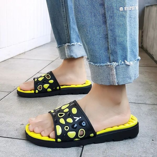 

slippers designer sandals for men black white yellow blue mens slides fashion outdoor shoes non-slip breathable 14