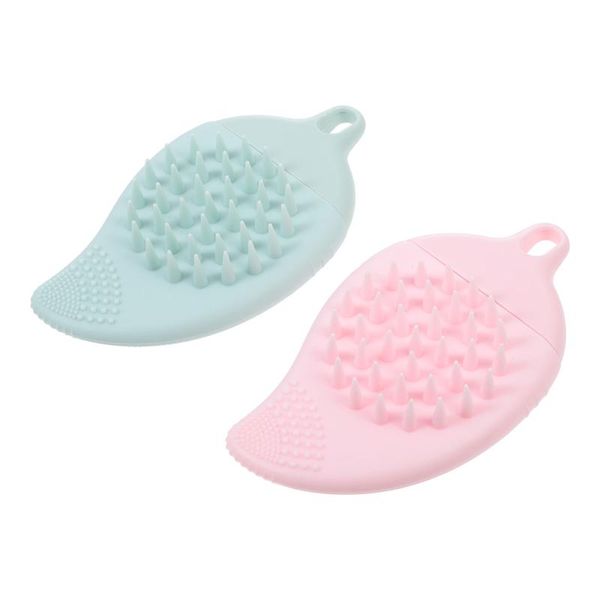

hair brushes 2pcs multi-purpose bath face body wash (grey green), Silver