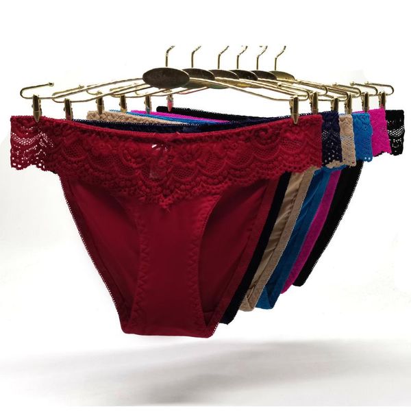 

women's panties alyowangyina 1/6/12 pcs/lot underwear 89473, Black;pink