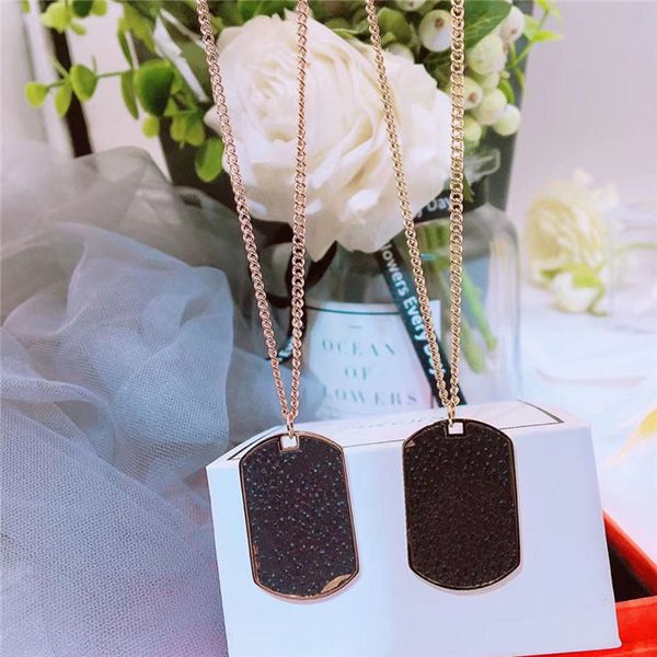 

luxury jewelry designer necklace for women titanium steel clover pendant party gift, Silver