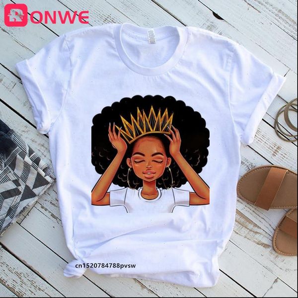 

curly hair girl black womens harajuku casual white summer drop