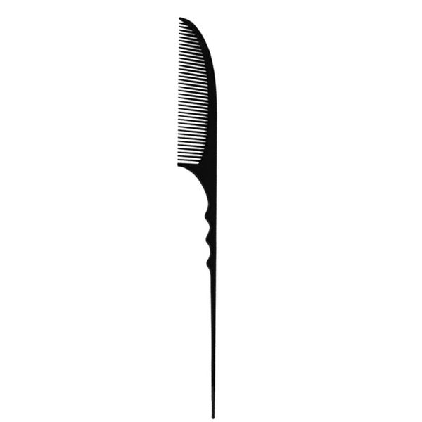 

anti-static hairdressing combs fine-tooth ponytail comb hair style rat tail pin barbers brushes, Silver
