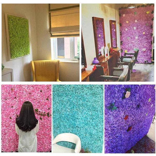 

decorative flowers & wreaths artificial flower bouquet multicolor hydrangea carpet silk wedding decoration scrapbooking fake 60 x 40cm