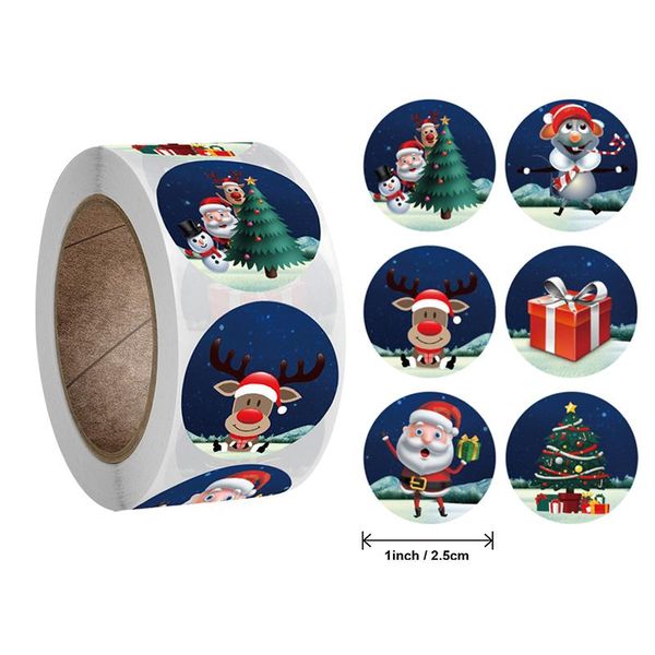 

gift wrap 500 sheets of 2.5 cm/roll sticker christmas decoration seal label party year/holiday box packaging